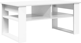 vidaXL Masă de cafea cu depozitare Alb 96 x 54 x 44 cm Lemn compozit
