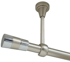 Galerie simpla prindere tavan fara inele valeo 19 mm crom mat (Alege marime: 300 cm)