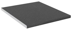 Blat de bucatarie, negru cu textura granit, 50x60x2,8 cm, PAL Negru, 50 x 60 x 2.8 cm, 1