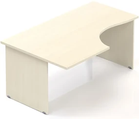 Masa ergonomica Visio 160 x 100 cm, stanga, paltin