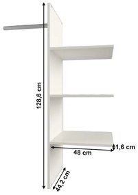 Raft dulap 2D2S, woodline crem, TIFFY TIP 02