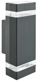Aplica perete exterior IP44 Up and Down Sheffield negru