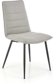 Scaun K493, gri/negru, stofa clasica/metal, 47x60x92 cm
