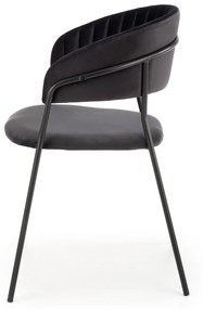 Scaun K426 Velvet Negru – l57 x A54 x H79 cm