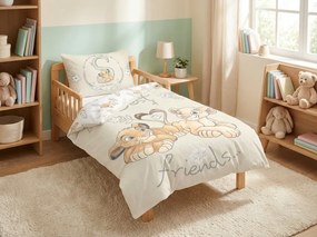 Lenjerie de pat din bumbac pentru patut LION KING BF crem Dimensiune lenjerie de pat: 40 x 60 cm | 100 x 135 cm