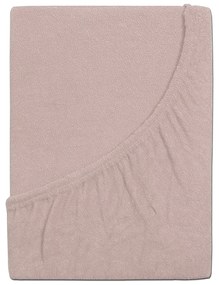 Cearșaf de pat 4Home din frotir Ideal roz pal,90 x 200 cm, 90 x 200 cm