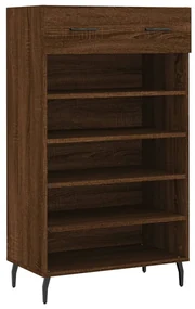 829635 vidaXL Pantofar, stejar maro, 60x35x105 cm, lemn compozit
