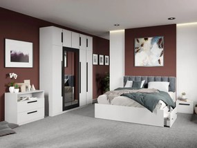 Set mobila dormitor complet Alb Nude C13