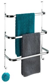 Suport pentru prosoape Wenko Towel Holder Chrome, 21 x 54 cm, argintiu