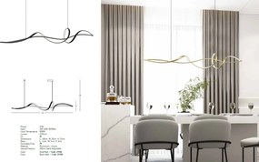 Lustra LED suspendata design modern decorativ Minimal negru