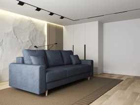 Canapea extensibilă dumonde cu ladă de depozitare si sezut confortabil din spuma high-density, Kronos Enjoy Antracit 210x100 cm