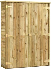 vidaXL Magazie unelte de grădină, 123x50x171 cm, lemn pin tratat