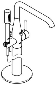 GROHE 23491DC1 - Baterie de cadă ESSENCE 277 mm, oțel inoxidabil