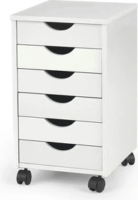 Comoda SIMON 2, alb, PAL/plastic, 37x41x63 cm