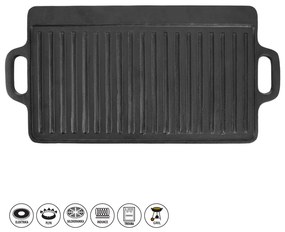 Placă de grătar din fontă 23x45,5 cm LITINA – Orion