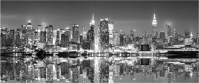 Tablou - New York, alb-negru (120x50 cm)