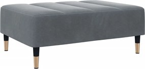 vidaXL Taburet, gri închis, 77x55x31 cm, catifea