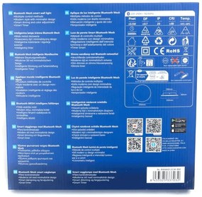 Aplică LED dimabilă Aigostar MESH Smart LED/12W/230V negru