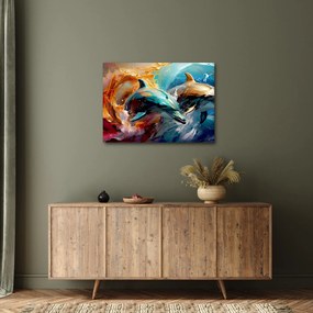 Tablou - Pictură de delfin (70x50 cm)