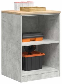 vidaXL Dulap depozitare garaj Beton Gri 60x51x85 cm lemn masiv de pin