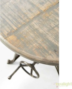 Masa design industrial cu inaltime reglabila, diametru 56cm, Grand Central 262810RM