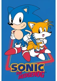 Sonic Ariciul Tails prosop de mână și față, prosop 30x50cm