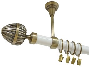 Galerie tavan simpla odeon /25 - alb/aur antic (Alege marime: 160 cm)