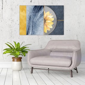 Tablou - Forme și flori (90x60 cm)