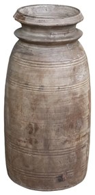 Vas decorativ din lemn reciclat ,H42 cm, Grimaud