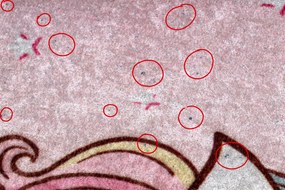 JUNIOR 51855.804 covor lavabil Inorog, nori pentru copii anti-alunecare - roz - SECUNDAR-COTATI PRODUSUL