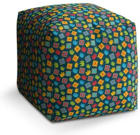 Taburet Cube ABC, colorat