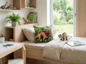 Perna decorativa TRICERATOPS 40x40 cm, verde