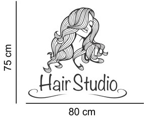 Sticker perete Hair Studio