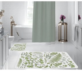 Set covorașe de baie albe/verde 2 buc. – Oyo Concept