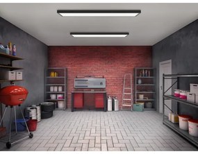 Plafonieră LED pentru baie FRAME LED/40W/230V 120x30 cm IP44 negru Brilagi