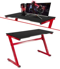 Masă de gaming cu LED-uri, 120 cm