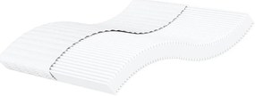 vidaXL Saltea din spumă, alb, 180x220 cm, duritate H2 H3