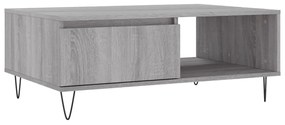 vidaXL Masă de cafea, gri sonoma, 90x60x35 cm, lemn compozit