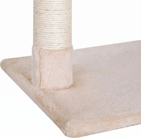 PawHut Turn pentru Pisici max 3.6kg, Copac pentru Zgariat pentru Pisici ca hamac si Minge Agatata din Lemn si Plus, 50x36x70cm, Bej | Aosom Romania