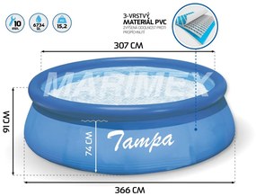 Piscină Tampa 366 x 91 cm - fără filtrare
