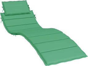 vidaXL Pernă de șezlong, verde, 186x58x4 cm, textil oxford