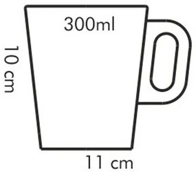 Tescoma Cană Gustito 300 ml, albă