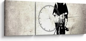 Tablou - Un sentiment de libertate (cu ceas) (90x30 cm)