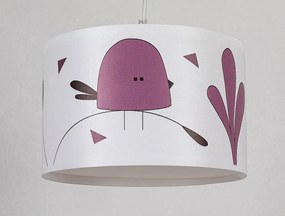 Lustra camera copii motiv pasare mov Fowly