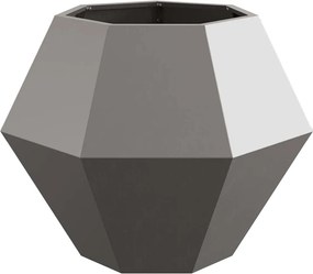 vidaXL Jardinieră Ruginit 75 x 75 x 60 cm Oțel rezistent de intemperii