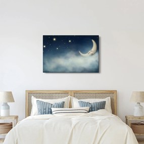 Tablou - Luna cu stele (90x60 cm)