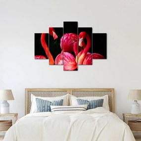 Tablou cu flamengo roșii (150x105 cm)
