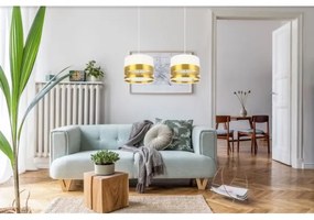 Lustră pe cablu MILO 2xE27/60W/230V aurie