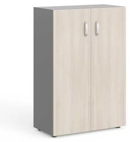 Dulap mediu Manager 79,8 x 42,2 x 119,5 cm, salcâm deschis / gri