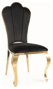 Scaun Bucatarie Si Dining Queen Catifea Neagra BLUVEL 19